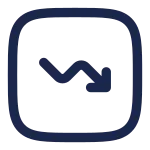 Graph Down SVG Icon